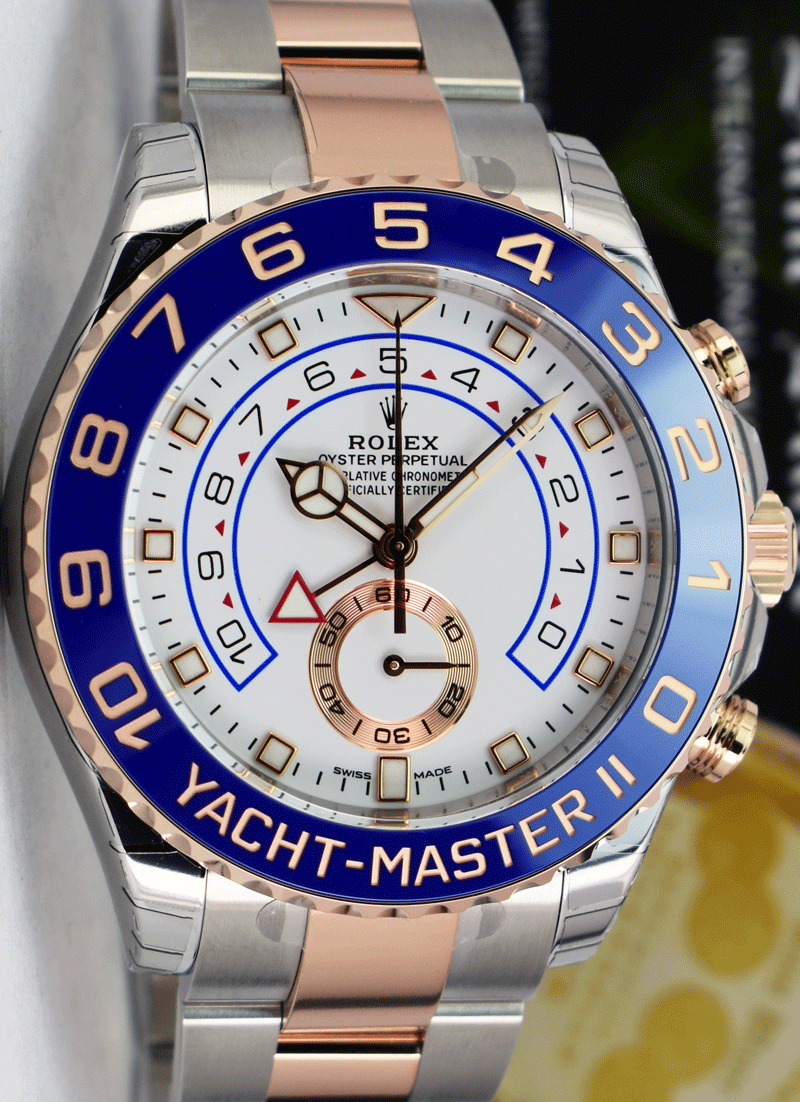 Pre-owned Rolex 44mm Yacht-Master II 18K Rose Gold - Luxtime Center – Lux  Time Center