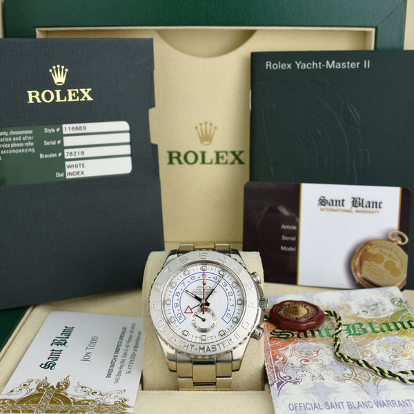 金*泰様 shallot ZEC レジスター ホワイト 116689-Rolex-Yachtmaster-II-