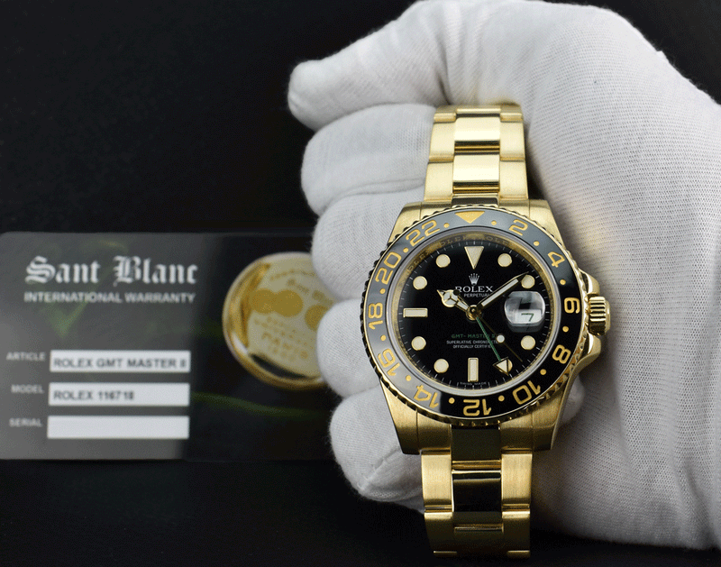 Rolex yellow 2025 gold gmt