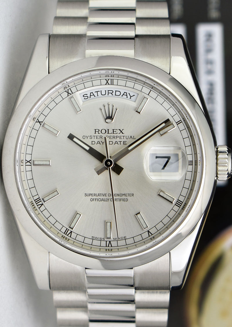 Mens platinum rolex best sale