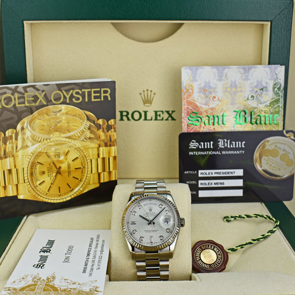 Silver rolex outlet presidential