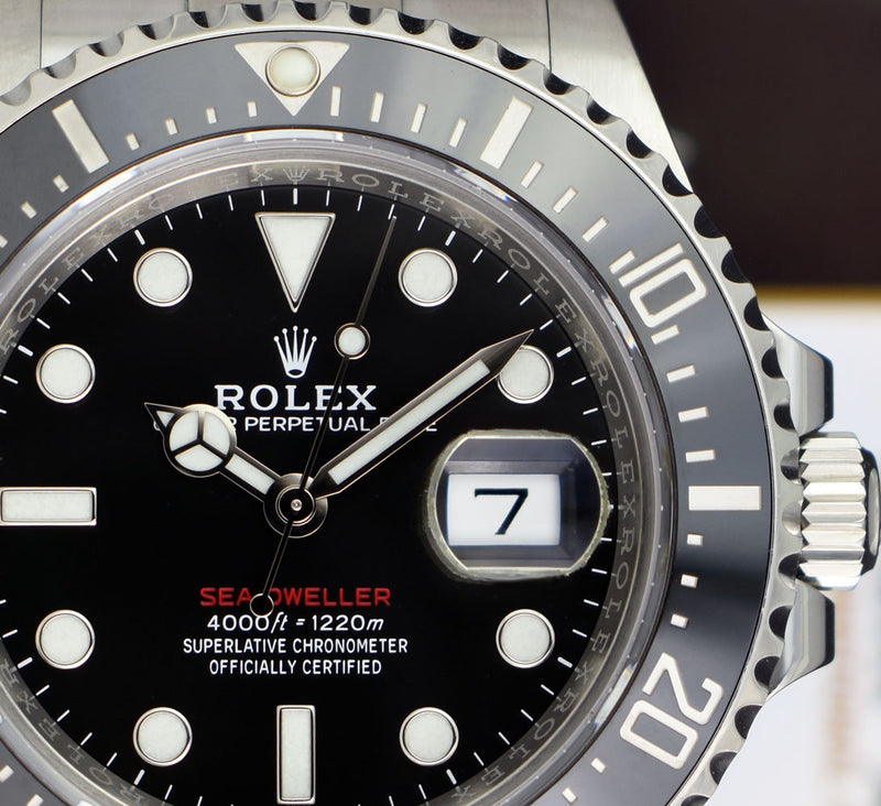 Rolex 43mm Stainless Steel Sea Dweller Black Mark II Dial Model 126600
