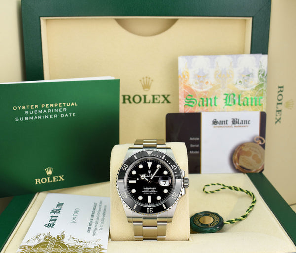 ROLEX 41mm Stainless Steel Submariner Black Index Dial Ceramic