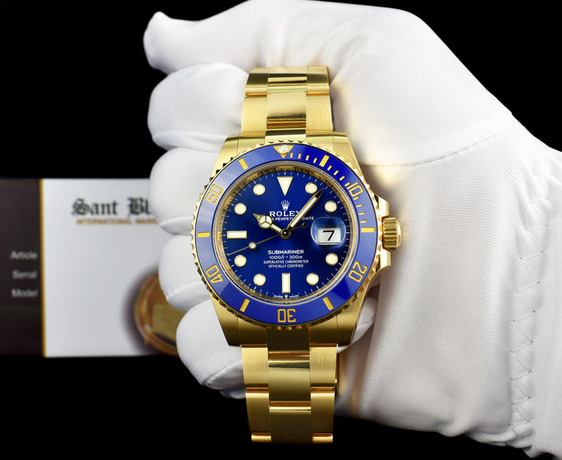 Rolex submariner blue gold 41mm Clearance