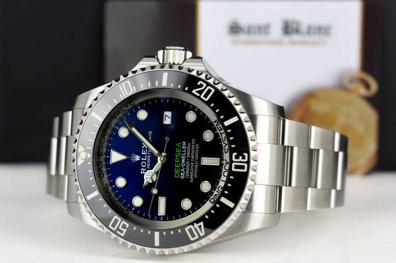 ROLEX Stainless Steel Deepsea SeaDweller Blue Gradient James Cameron Dial Model 126660