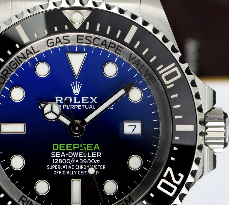 ROLEX Stainless Steel Deepsea SeaDweller Blue Gradient James Cameron Dial Model 126660