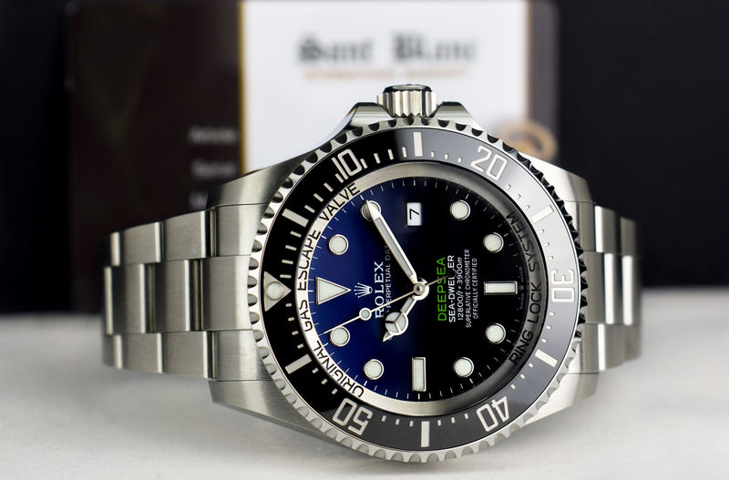 ROLEX Stainless Steel Deepsea SeaDweller Blue Gradient James Cameron Dial Model 126660