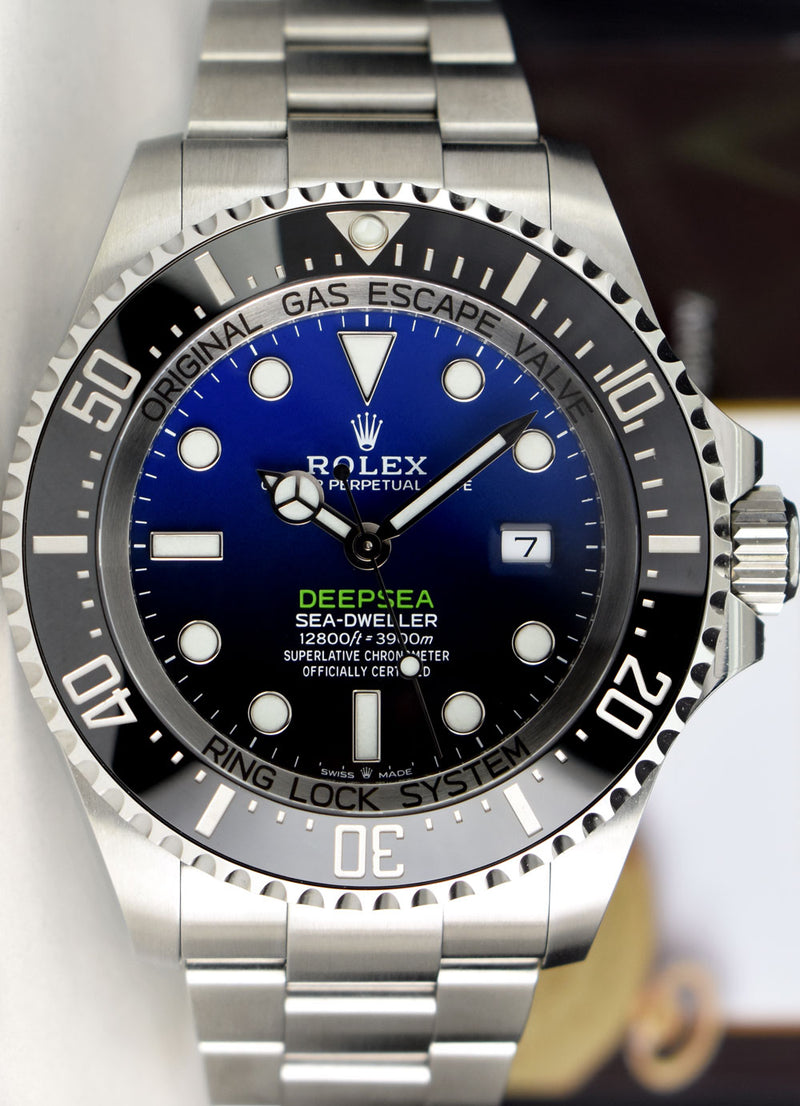 ROLEX Stainless Steel Deepsea SeaDweller Blue Gradient James Cameron Dial Model 126660