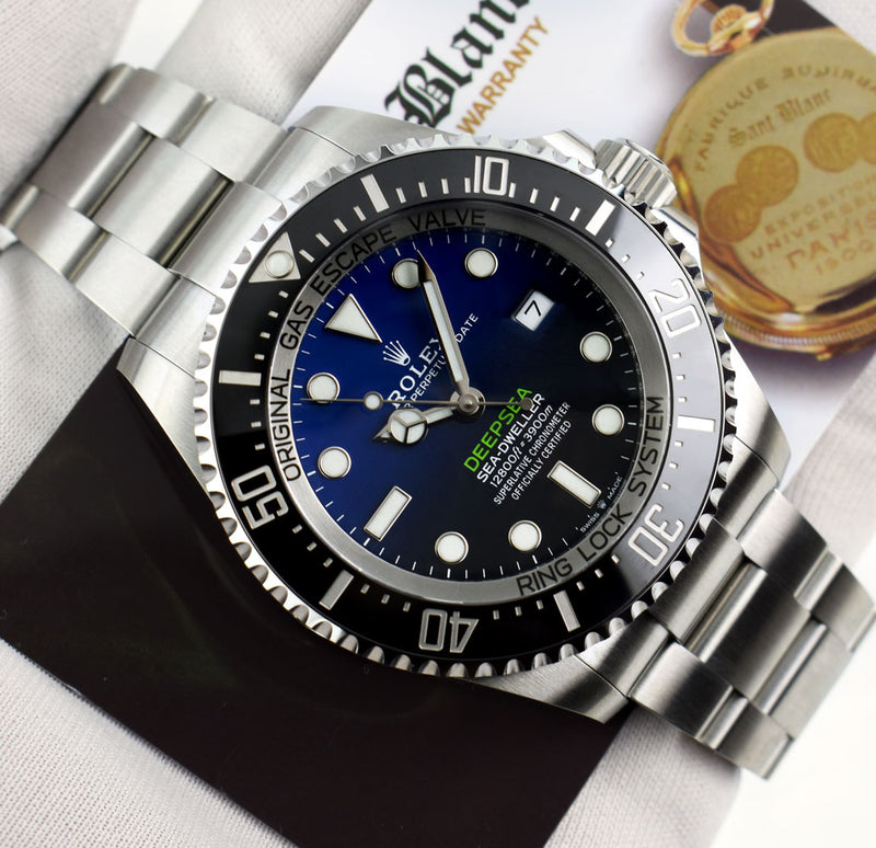 ROLEX Stainless Steel Deepsea SeaDweller Blue Gradient James Cameron Dial Model 126660