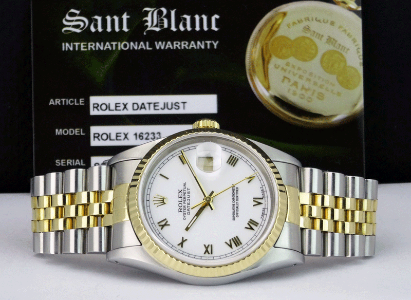 Rolex datejust roman 2025 numerals white face