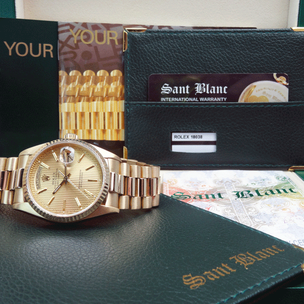 佐*藤様 遺品整理 天然ダイヤ18K 純金　Rolex コーチ　ブランド　アクセ 18038-Rolex-DayDate-9MSB-