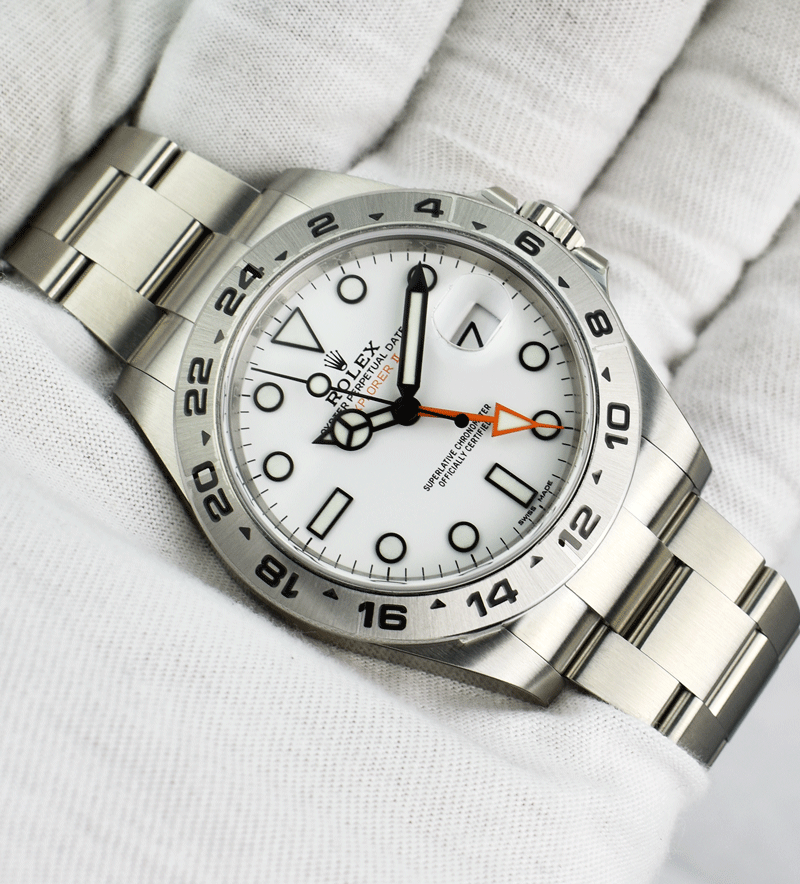 Rolex explorer best sale 2 white face