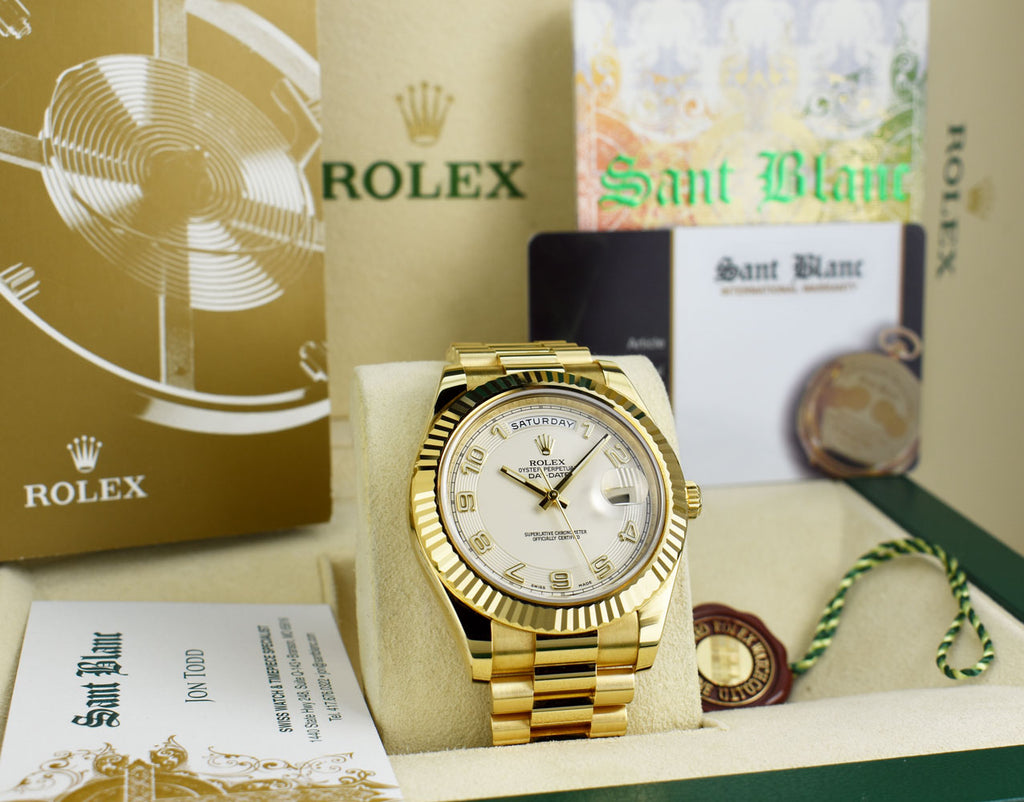 ROLEX ゴールド 掛時計 218238-Rolex-Dat-Date-V318922-