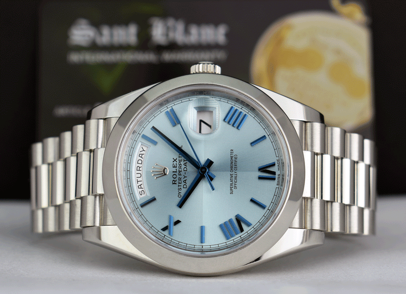 Rolex day date 2025 blue roman dial