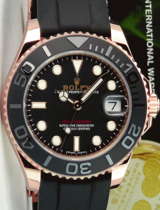 Rolex yacht master rose gold oysterflex cheap