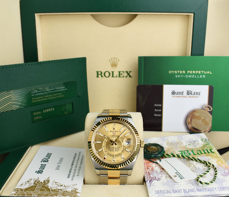 Rolex sky dweller gold 2021 Clearance