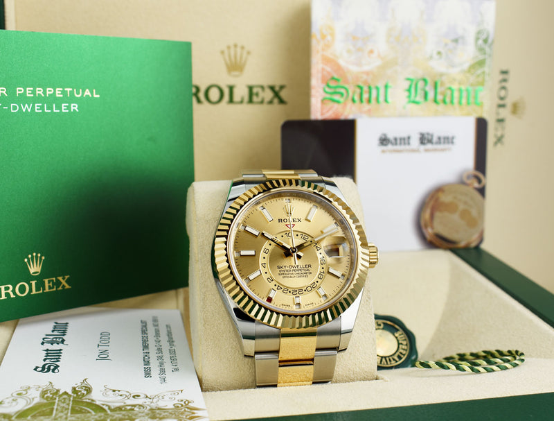 Rolex sky dweller gold 2021 Clearance