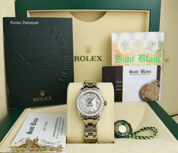 ROLEX 29mm 18kt White Gold PearlMaster Masterpiece MOP Diamond 80299