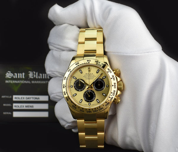 ROLEX 18kt Gold Daytona Champagne Paul Newman Dial Model 116508