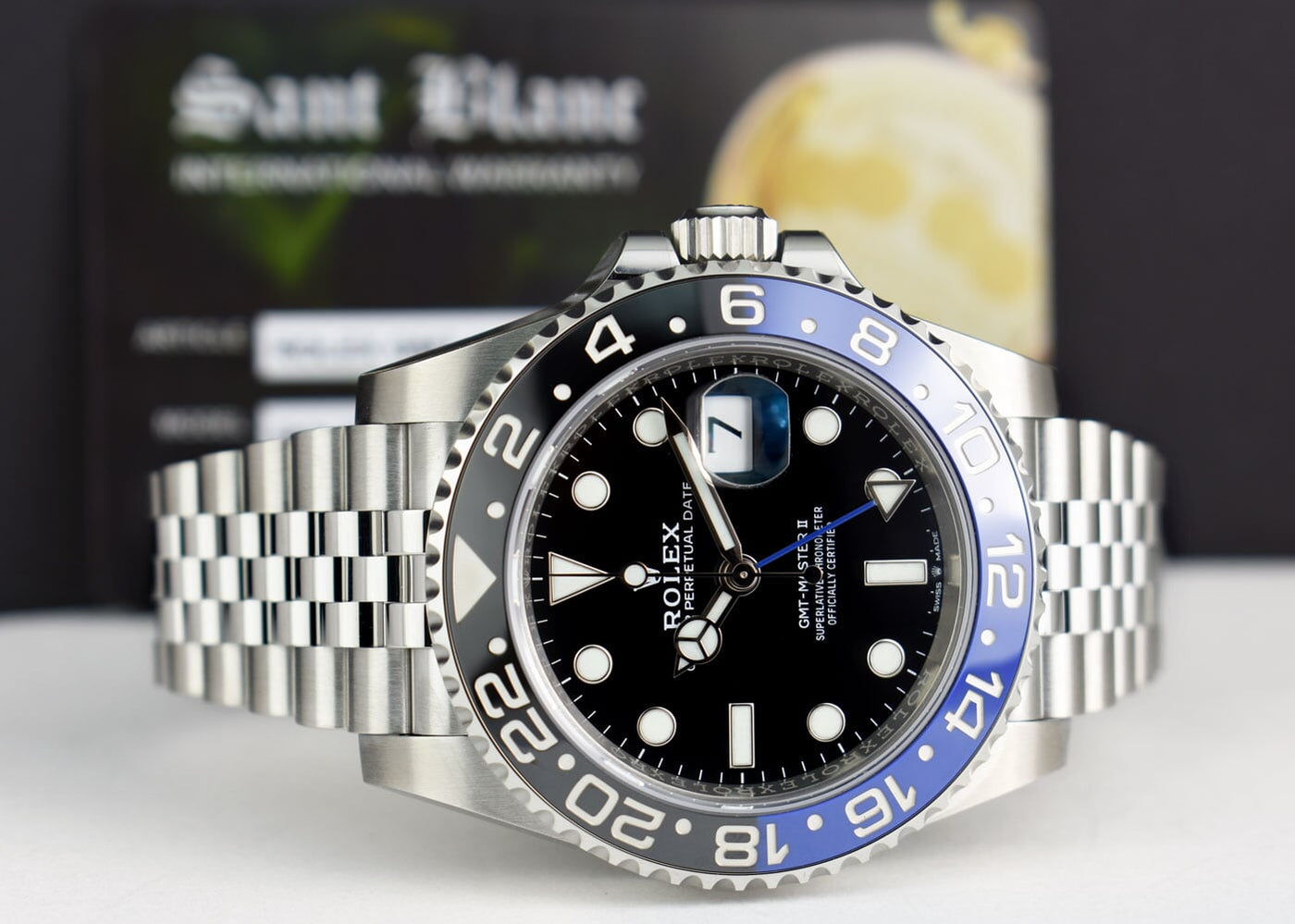BLANC サングラス ROLEX Stainless Steel GMT Master II Blue Black Bezel 