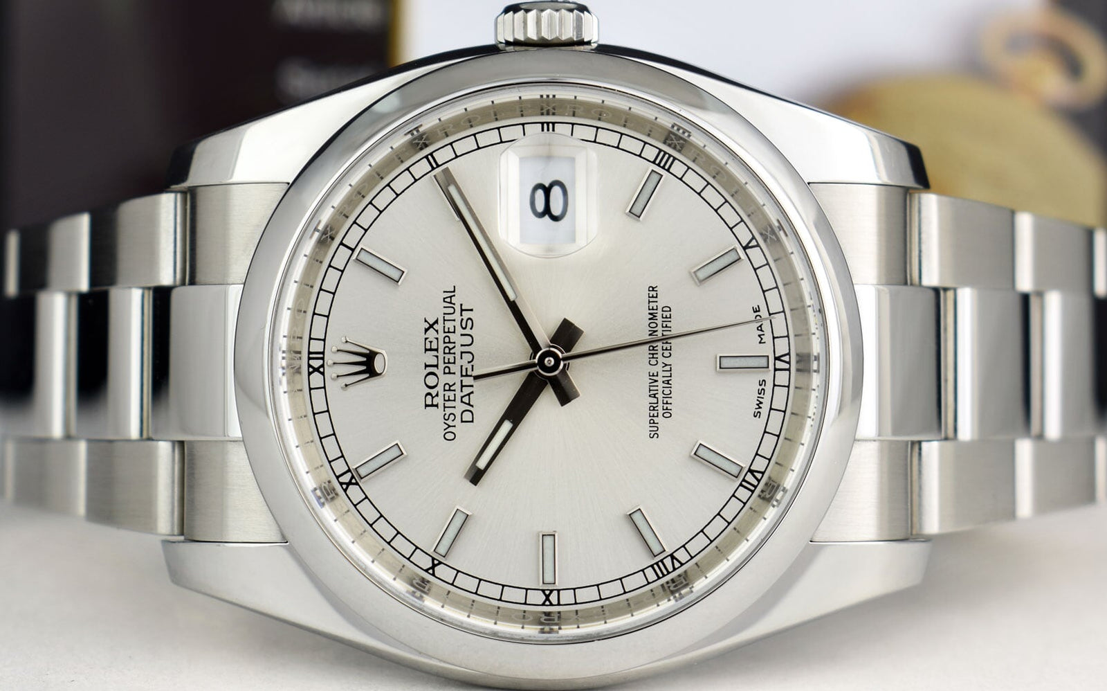 Silver mens rolex online