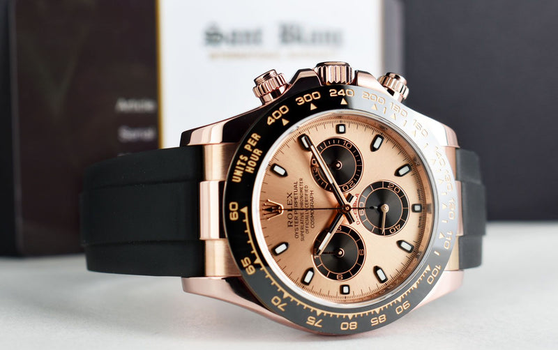 ROLEX 18kt Rose Gold Daytona Oysterflex Strap Rose Panda Model 116515LN