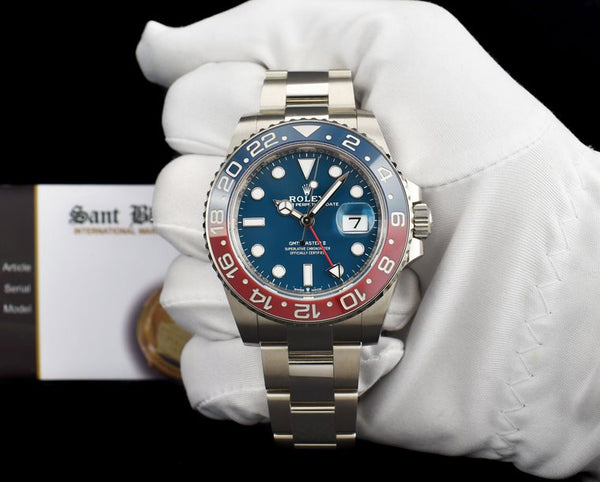 ROLEX - 18kt White Gold GMT Master II "Pepsi" Blue Dial 126719BLRO