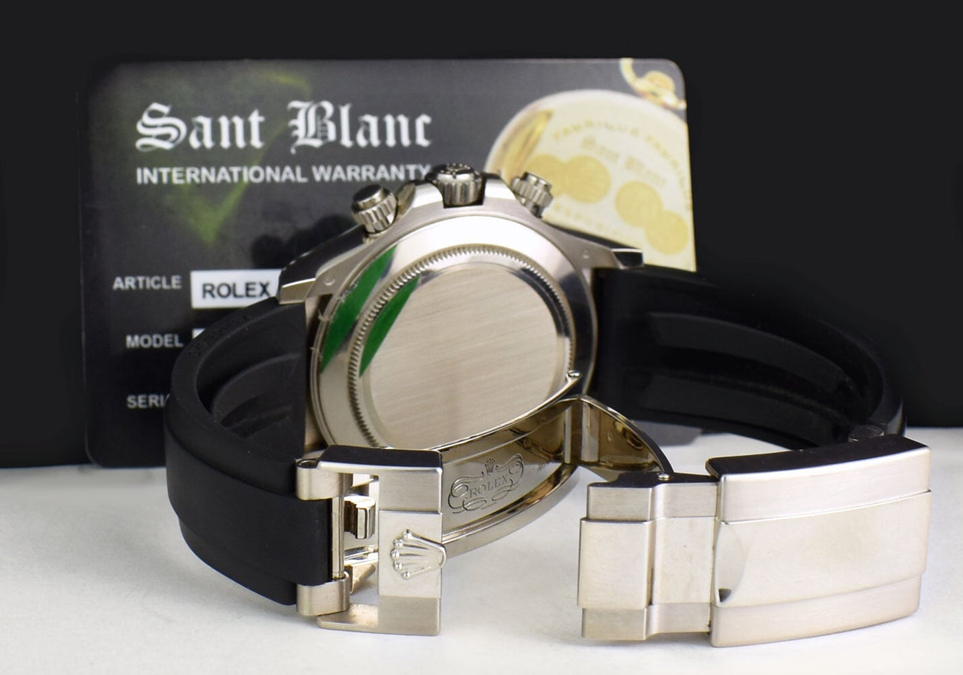 ROLEX 18kt White Gold Daytona Slate Panda Model 116519LN – Sant Blanc