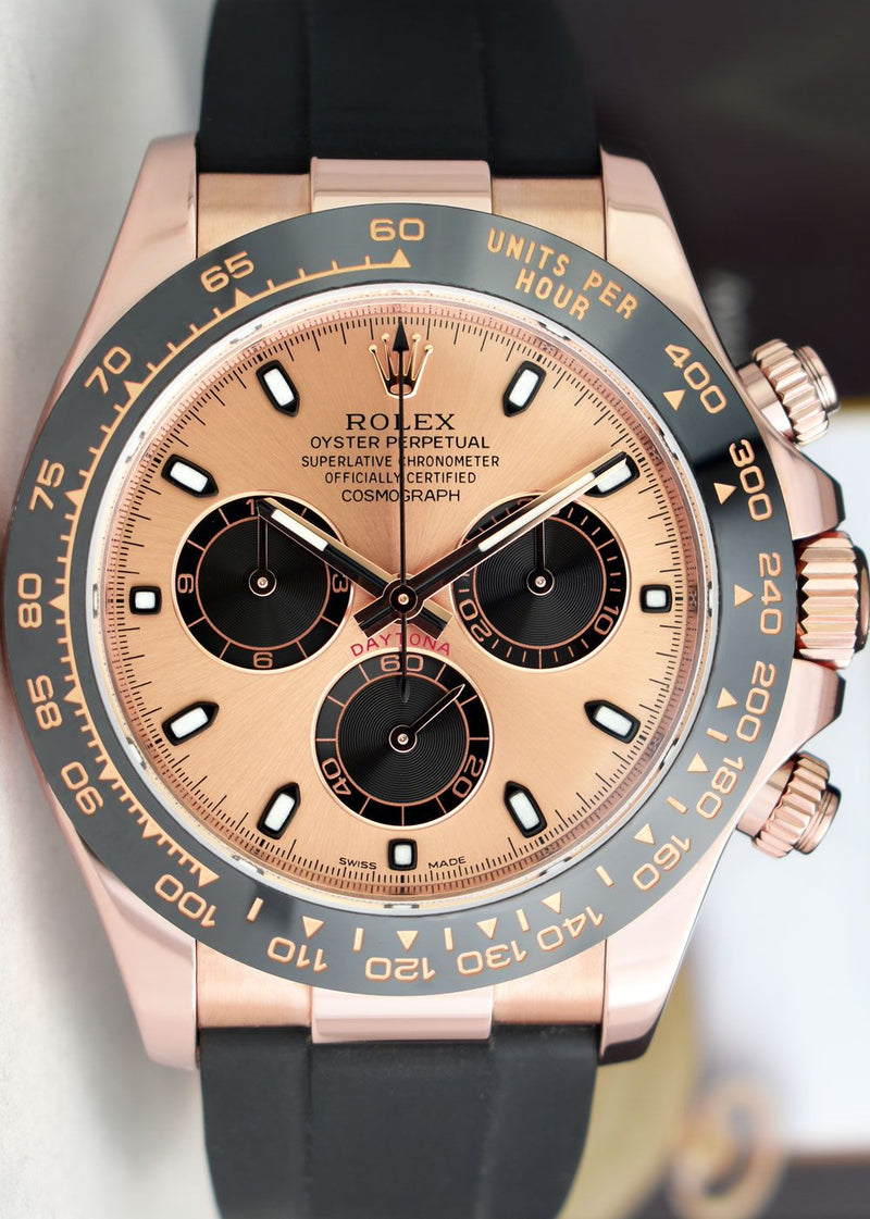 ROLEX 18kt Rose Gold Daytona Oysterflex Strap Rose Panda Model 116515LN