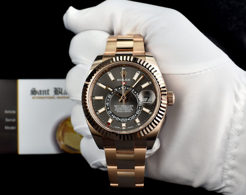 Rolex sky dweller blå Clearance