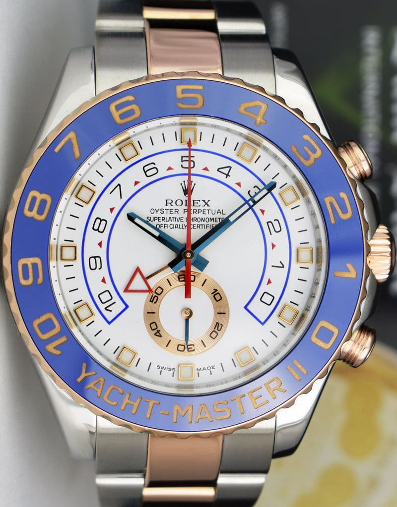 IMPORTED ROLEX YACHT-MASTER II OYSTER PERPETUAL, 44 MM, STEEL AND