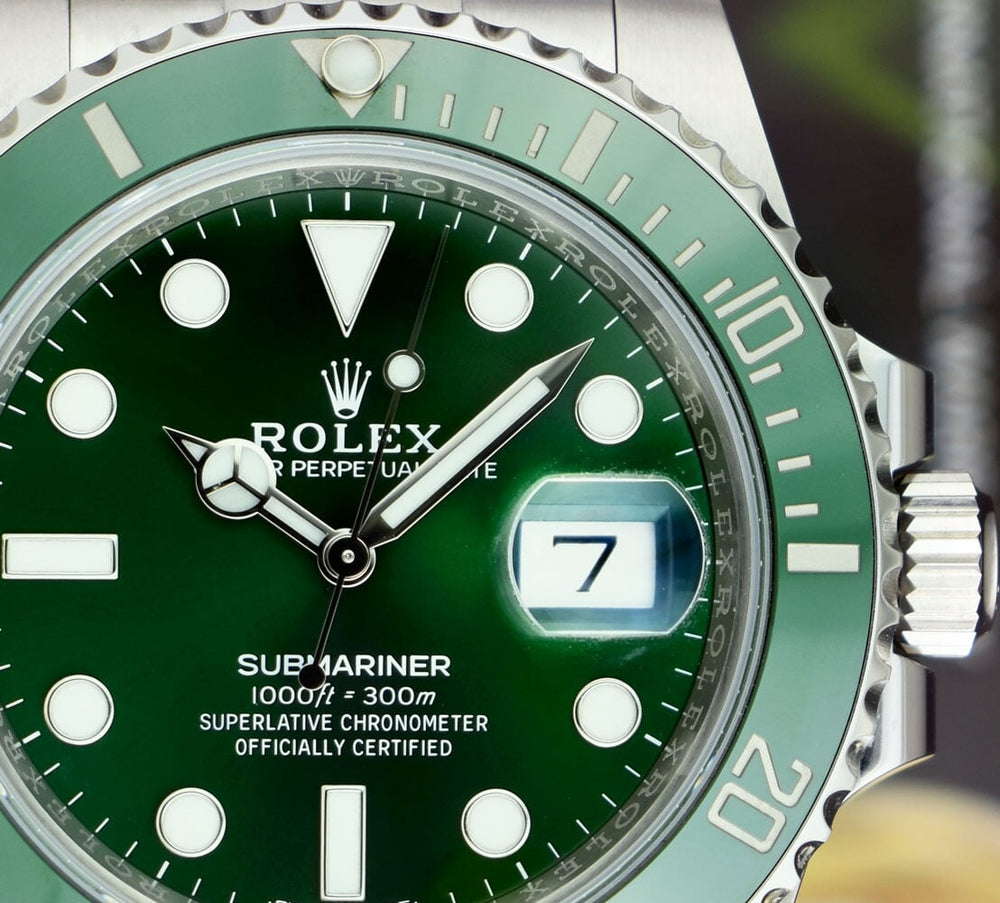 Rolex 40mm Stainless Steel Submariner Green 